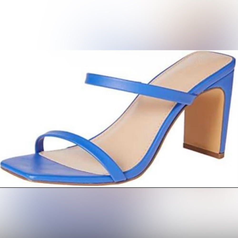 Avery square toe two strapped high heel sandal
